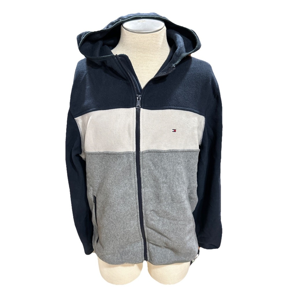 Tommy Hilfiger Sweater Full Zip Large Mens Hoodie Fleece